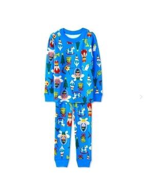 HANNA Andersson Long John Holiday Print Pajama Set Organic Nutcracker Dance 3T